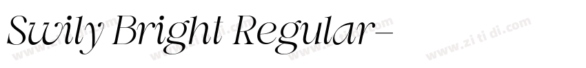 Swily Bright Regular字体转换